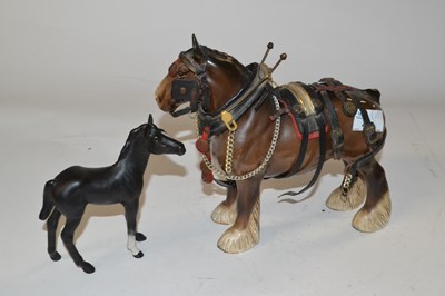 Lot 463 - A Beswick model of a horse with saddle...