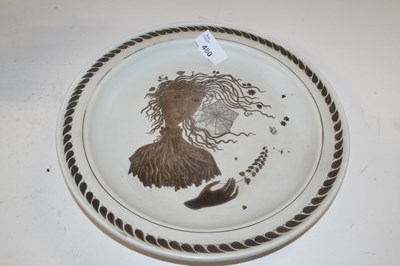 Lot 480 - A Swedish Gustavsberg plate with inscription...