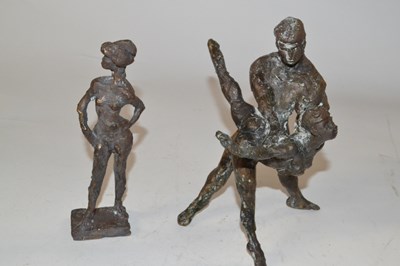 Lot 481 - A bronze Maqette of a dancing couple together...