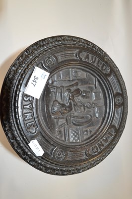 Lot 347 - Novelty cast iron stand or trivet marked Auld...