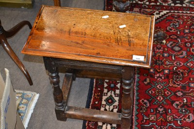 Lot 500 - An 18th Century oak joint stool of typical...