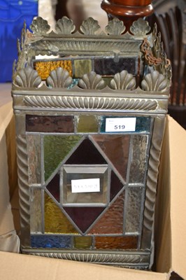 Lot 519 - Late 19th or early 20th Century lantern with...