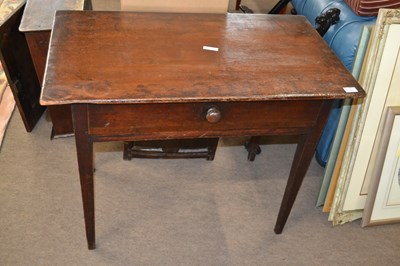 Lot 559 - A 19th Century fruitwood single drawer side...