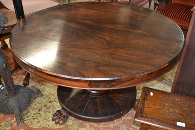 Lot 468 - A 19th Century rosewood centre or dining table...