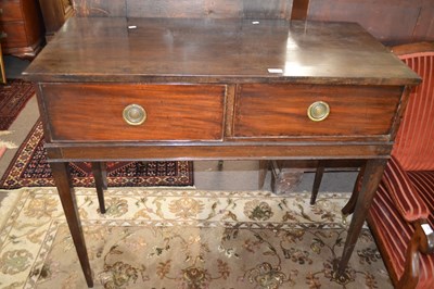 Lot 492 - 19th Century mahogany side table with two...