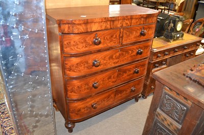 Lot 613 - A Victorian mahogany chest with two short over...