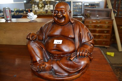 Lot 614 - A modern composition model of laughing Buddha,...