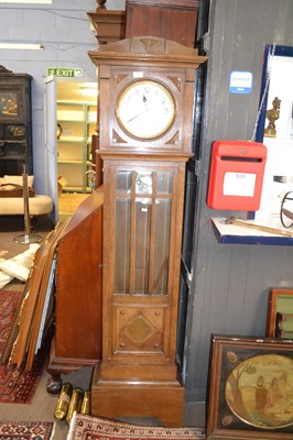 Lot 485 - An early 20th Century oak cased grandmother...