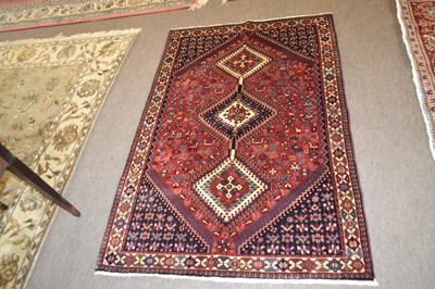 Lot 547 - A modern Iranian Yallame rug, 150 x 103cm