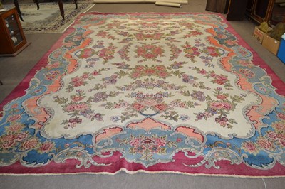 Lot 669 - An early 20th Century wool carpet with all...