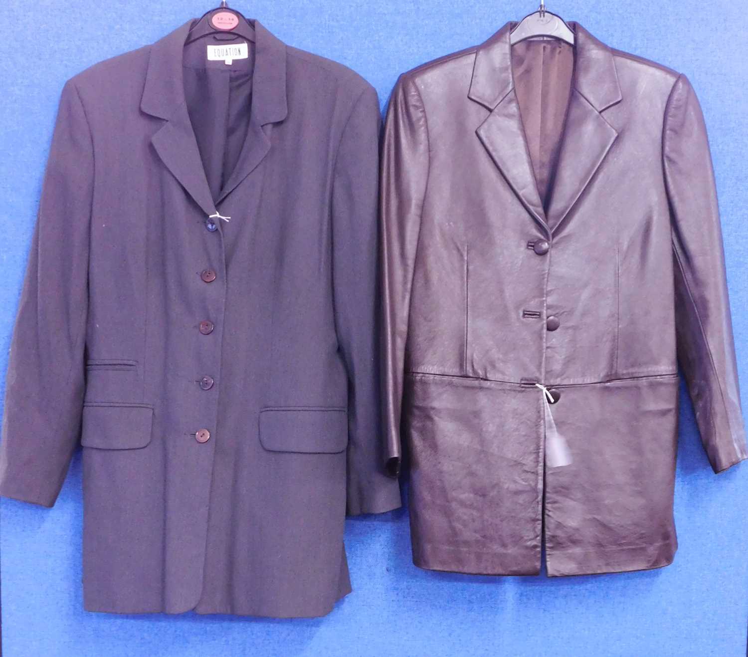 Lot 48 - Two c.1980's lady's longline jacket, to