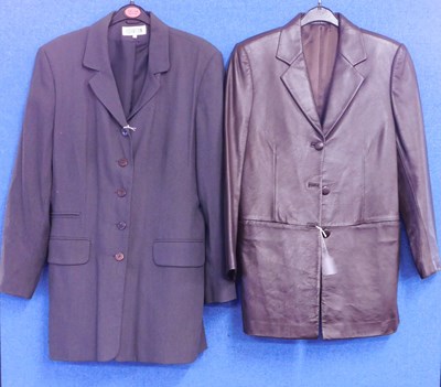 Lot 48 - Two c.1980's lady's longline jacket, to...