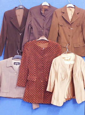 Lot 41 - Six lady's jackets. to include an gold shot...