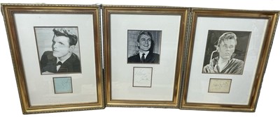 Lot 146 - Three framed and glazed presentation displays,...