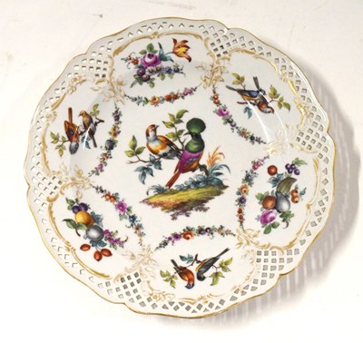 Lot 129 - Pair: 19th Century Berlin Porcelain Ornithology Plates