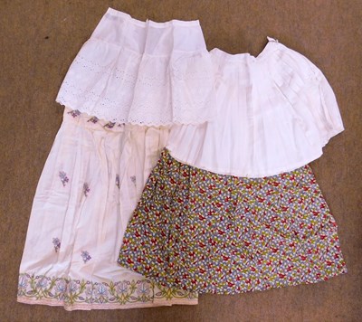 Lot 26 - Four mid-20th century skirts, to include a...