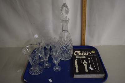 Lot 12 - Mixed Lot: Decanter, clear drinking glasses,...
