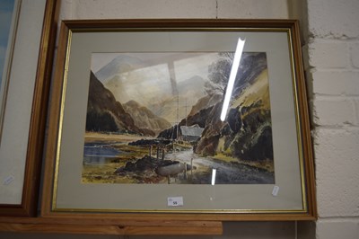 Lot 55 - Grieg Hall, study of Kinloch Harbour,...