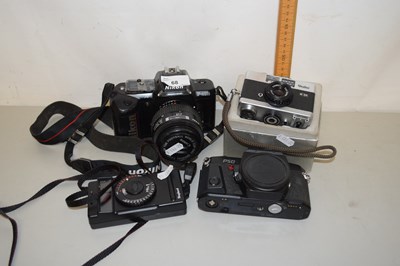 Lot 68 - Mixed Lot: Assorted cameras to include Nikon F-...
