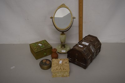 Lot 155 - Mixed Lot: Small dressing table mirror,...