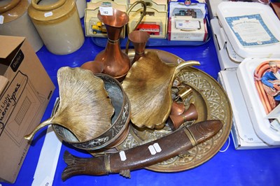 Lot 163 - Mixed Lot: Various copper, brass and other...