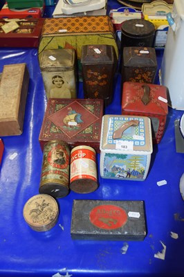 Lot 183 - Mixed Lot: Various vintage tins