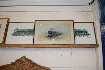 Lot 247 - Group of three modern prints of locomotives