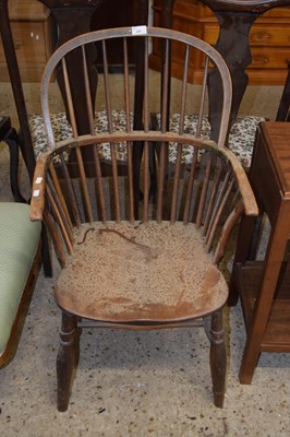 Lot 291 - 19th Century Windsor type chair