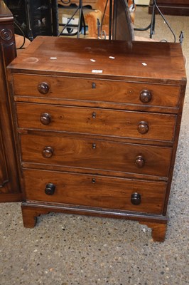 Lot 319 - A small 19th Century mahogany four drawer...