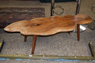 Lot 326 - A live edge wood coffee table