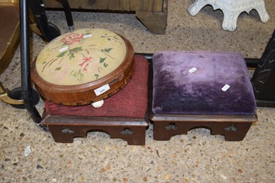 Lot 340 - Group of three footstools