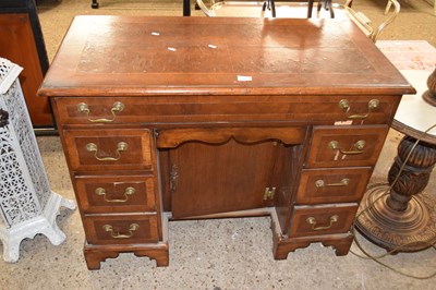 Lot 347 - A reproduction Georgian style walnut veneered...