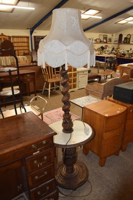 Lot 348 - A barley twist framed standard lamp