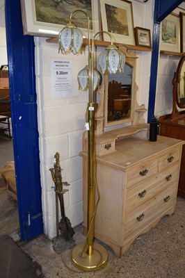 Lot 356 - A modern three branch floor standing lamp