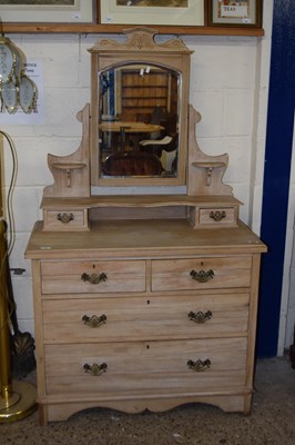 Lot 358 - Victorian American walnut mirror back dressing...