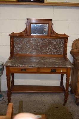 Lot 361 - A Victorian marble topped wash stand with...