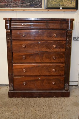 Lot 370 - A large Victorian mahogany Scotch style seven...