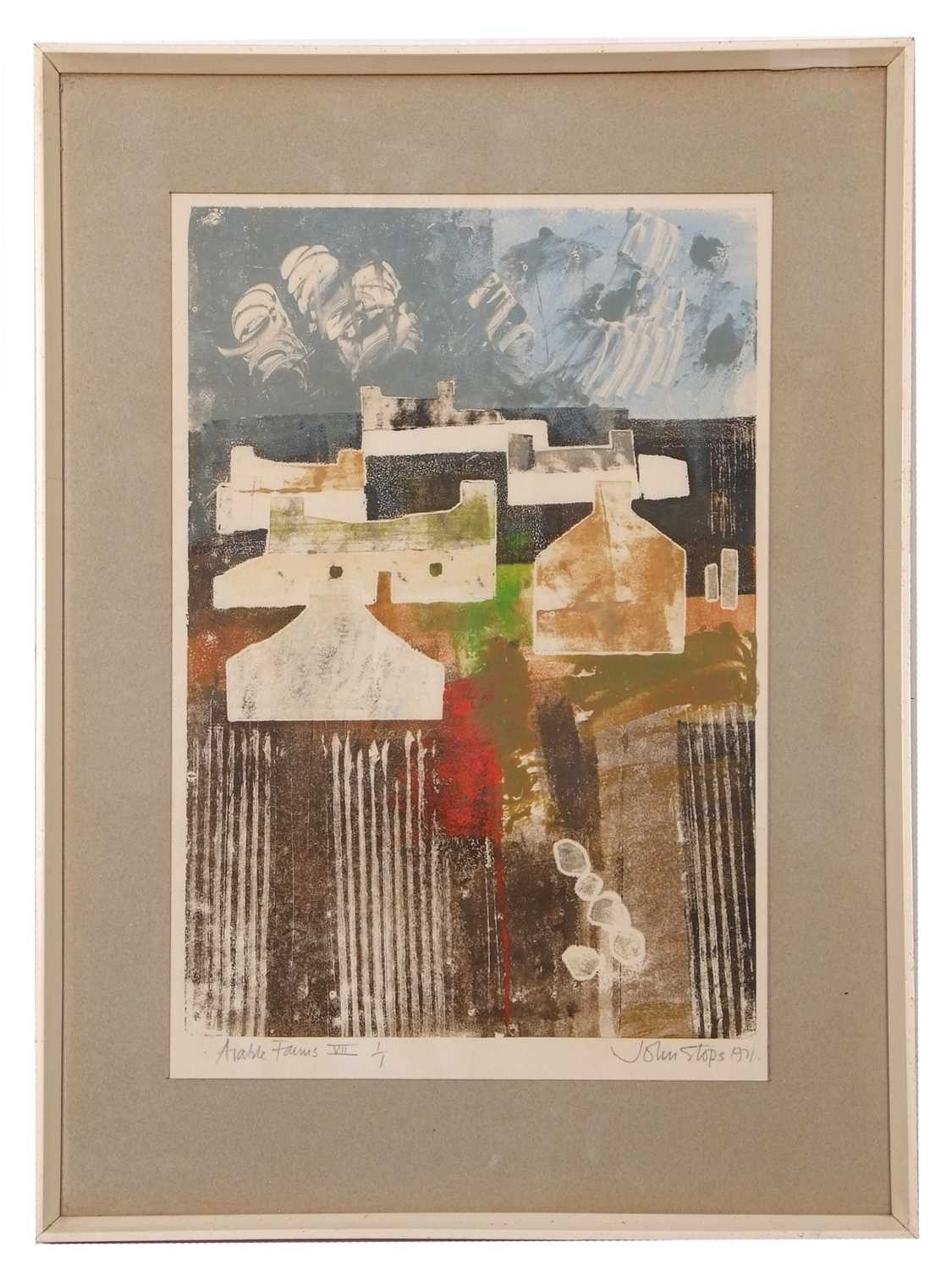 Lot 22 - John Stops (British,1925-2002), 'Arable Farms...