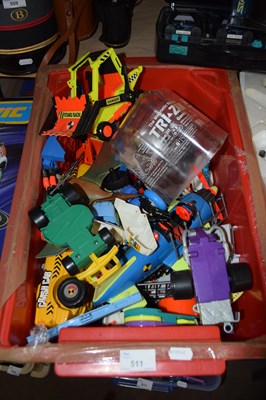 Lot 511 - Box of various assorted toy vehicles