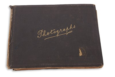Lot 163 - An interesting Victorian photo album of...