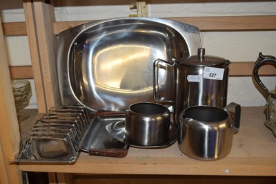 Lot 527 - An Old Hall steel tea wares and similar items