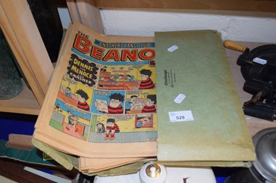 Lot 529 - Folder of vintage Beano comics, circa early...