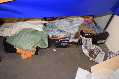 Lot 596 - Three boxes of various assorted fabric