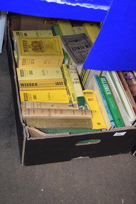 Lot 633 - One box of Wisden cricket books