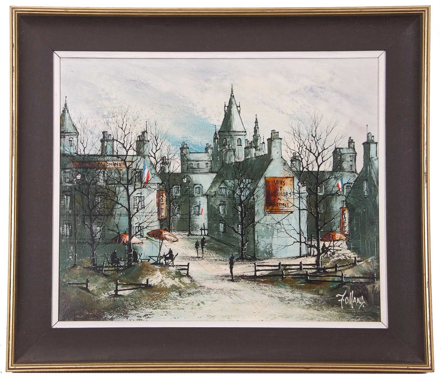 Lot 29 - Ronald Folland (1932-1999), French town scene,...