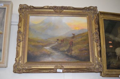 Lot 710 - John Michael Porter, study of a Highland scene...