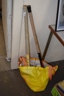 Lot 712 - Hockey sticks and a quantity of balls