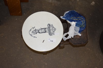 Lot 738 - Vintage kitchen scales and weights