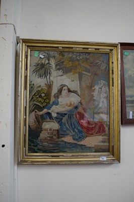 Lot 766 - 19th Century tapestry picture, gilt framed