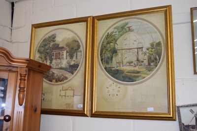 Lot 778 - A pair of reproduction architectural prints